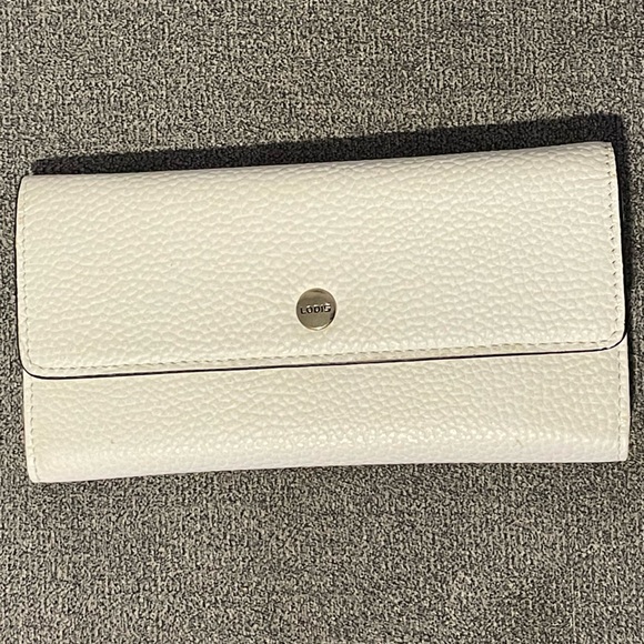 LODIS Kate Classic Mini Wallet White Genuine Leather Never Used - Picture 5 of 7